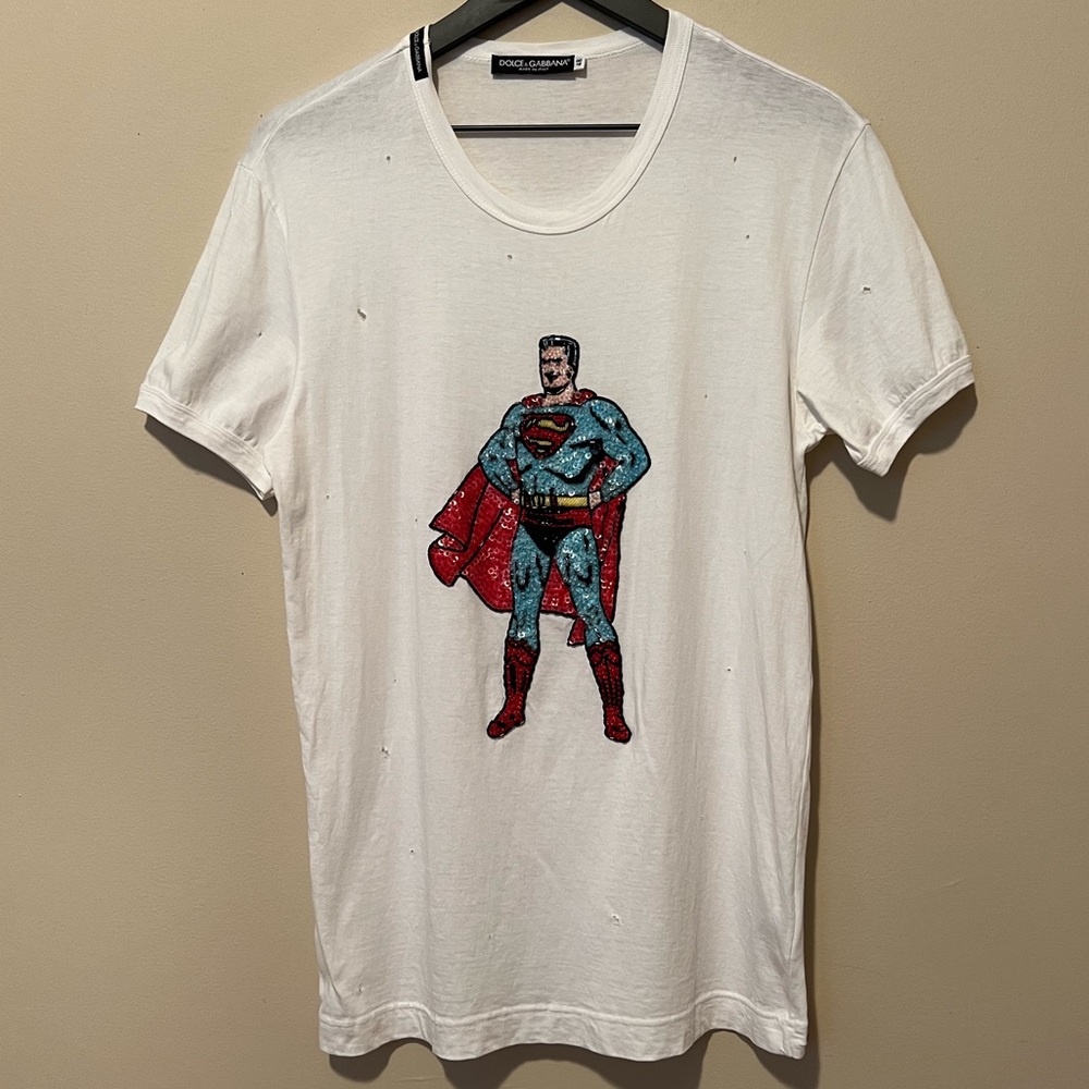 Dolce & Gabbana Distressed Beaded Men’s Shirt 2005